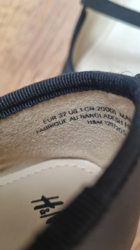 B3728 baleríny, h&m,32