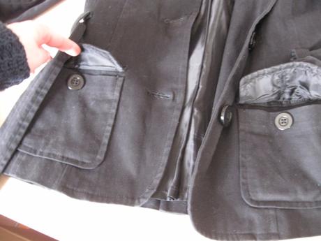 Jarný/jesenný čierny kabátik, zn. amisu, 38/40, amisu,40