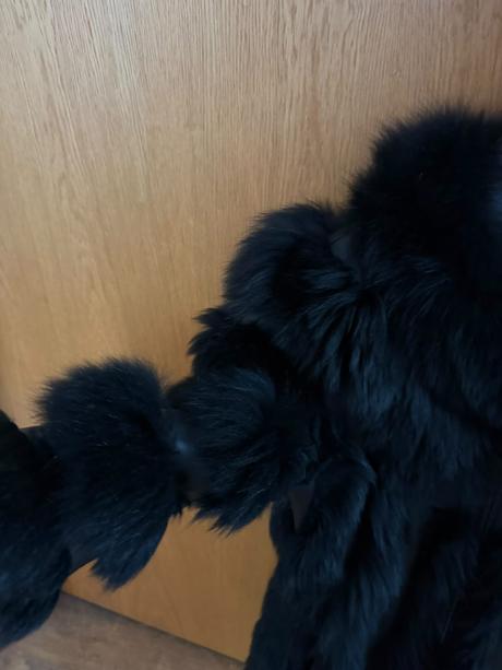 Kožuch z pravej kožušiny s kožou s/m, s