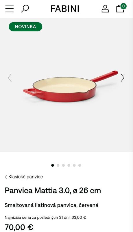 Liatinová panvica/pekáč fabini,