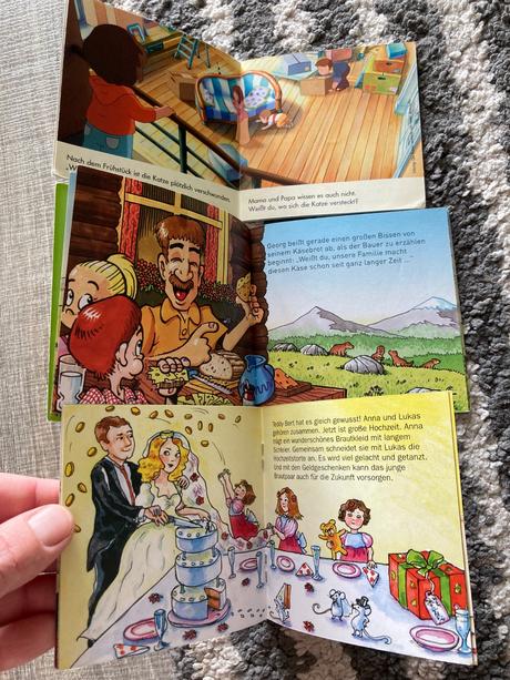 Mini knižky v nemčine 2ks, 