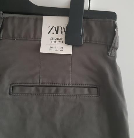 Zara šedé chino nohavice pánske, zara,40