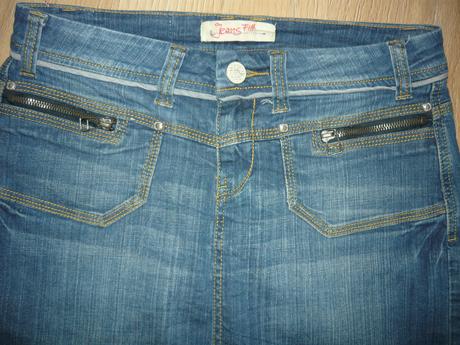 Riflová sukňa, etam,38