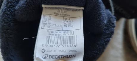 Chlapcenske zimné topanky decathlon dvojicky, quechua,36