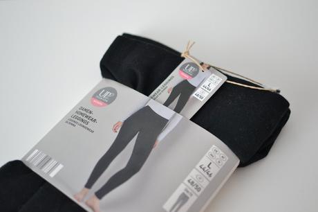 Čierne termo legíny l 44/46, 44