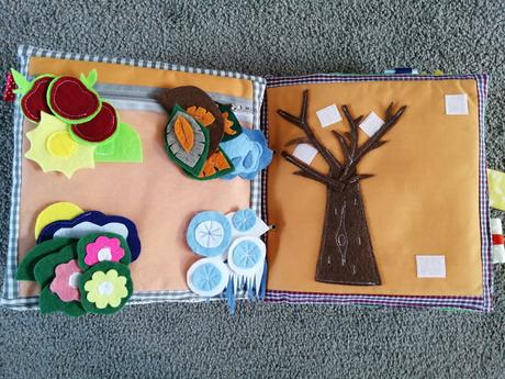 Šitá kniha quiet book,