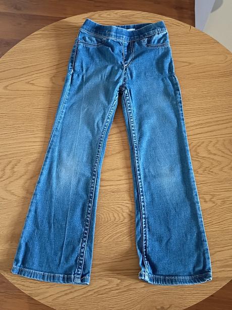 Zvonové džínsy, h&m,104