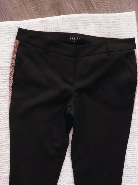 Elegantné nohavice s leopardim pruhom, mohito,m