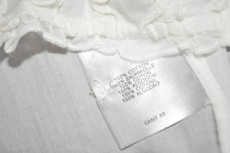 Gant, biela bavlnená blúzka veľ.38, gant,38