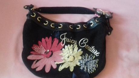 Kabelka semišová, krasna zn. juicy couture,