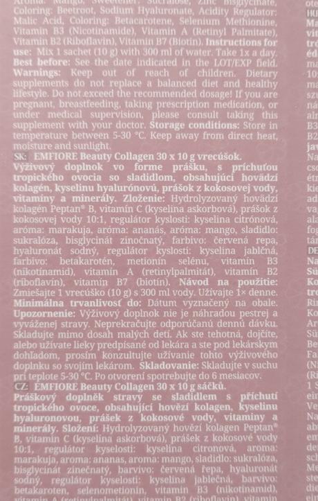 Emfiore beauty collagen tropical sunrise,