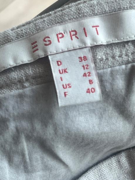 Štýlová ľanová sukňa, esprit,38