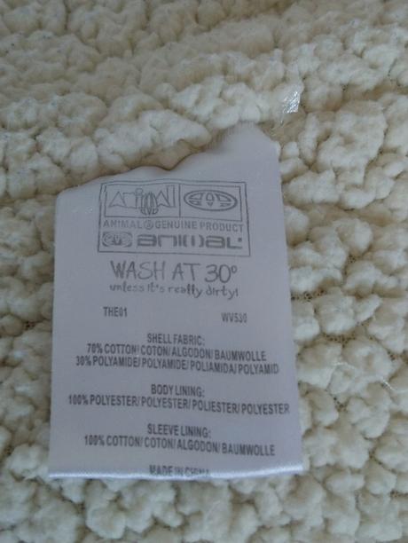 Dámska zimní krémová bunda, animal, animal,l