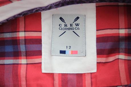 Bavlnená košeľa, crew clothing, l, l