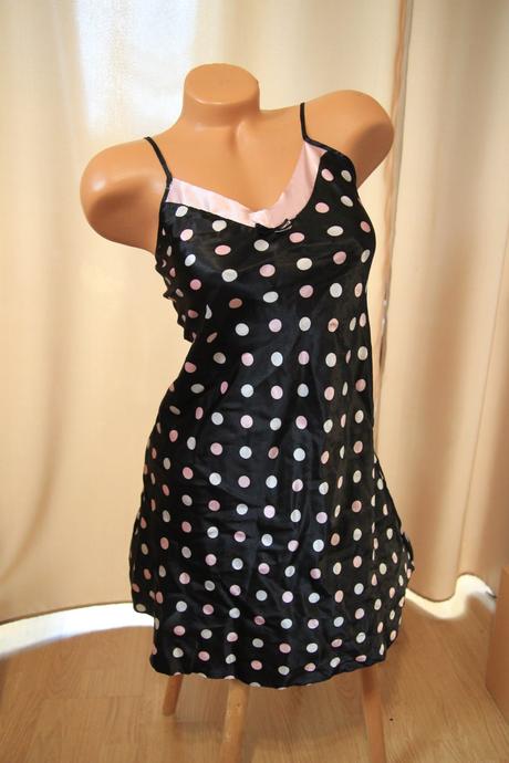 Saténová nočná košieľka, xs, xs