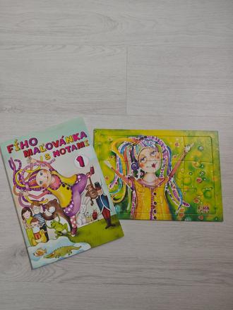 Puzzle+ omaľovánka fíha tralala, 