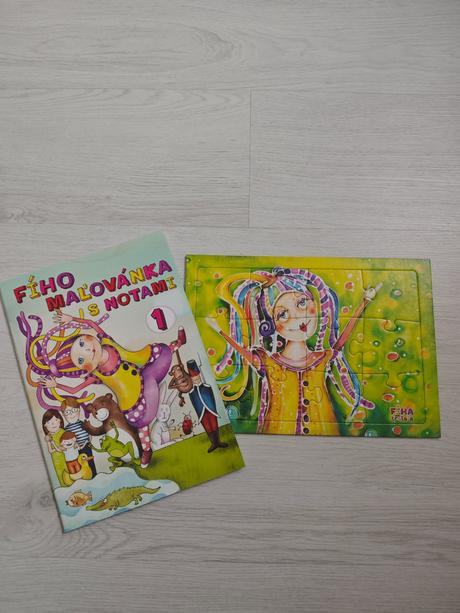 Puzzle+ omaľovánka fíha tralala, 