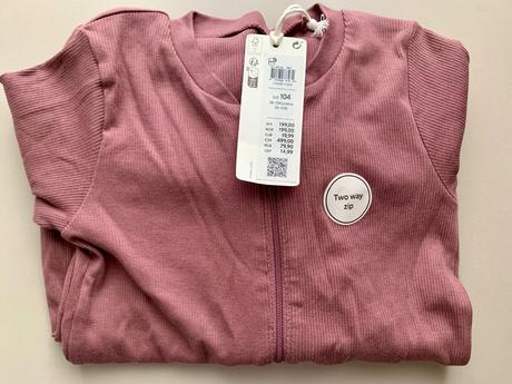 Rebrované pyžamo overal lindex, lindex,104