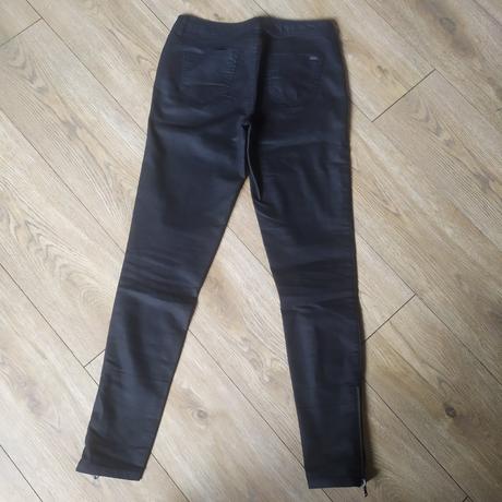 Čierne koženkové nohavice, reserved,36