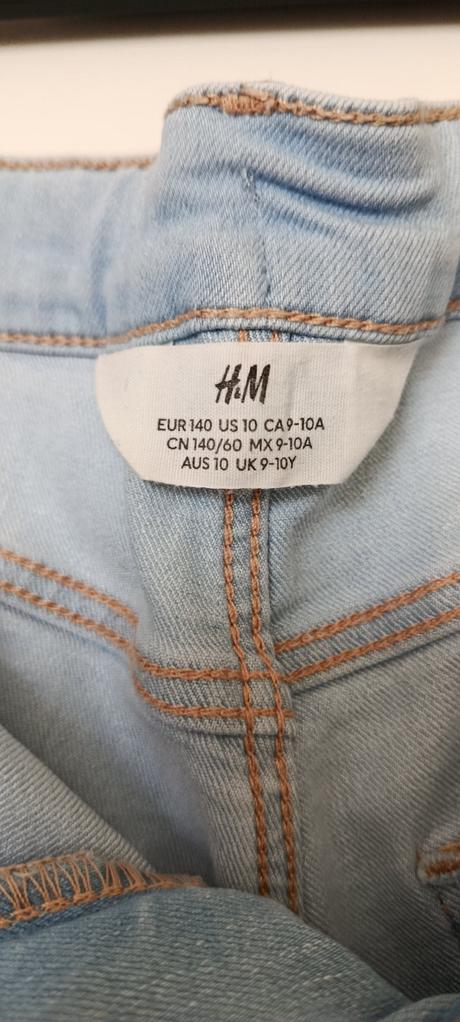 Riflové kraťasi, h&m,140