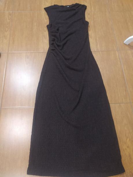 Dlhé šaty s riasenim, h&m,l