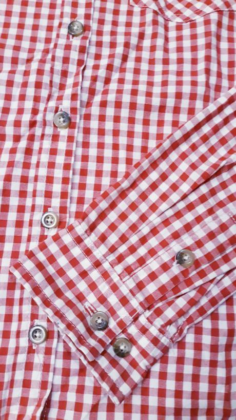 Bielo-červená kockovaná košeľa, gate,s