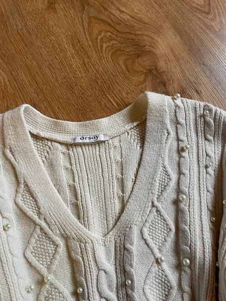 Svetrík s perličkami orsay, orsay,xs