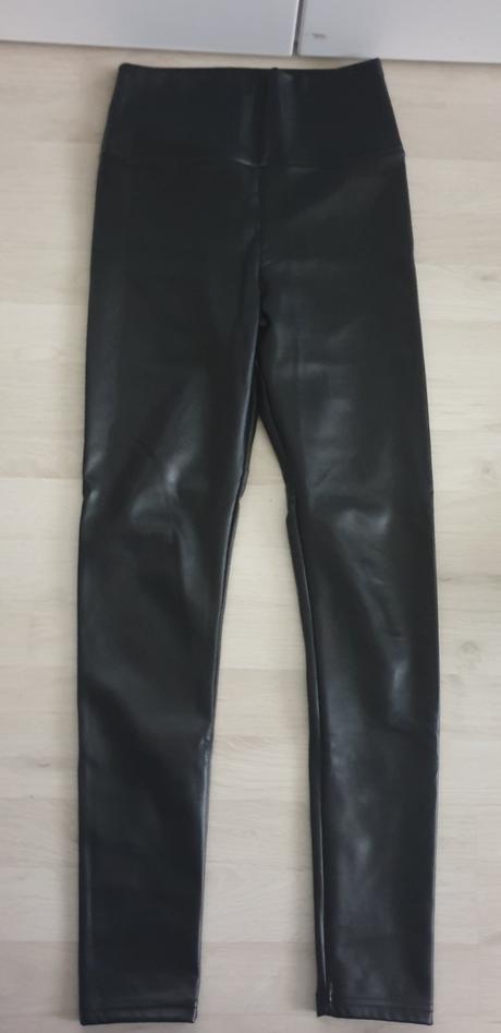 Koženkové nohavice s, s