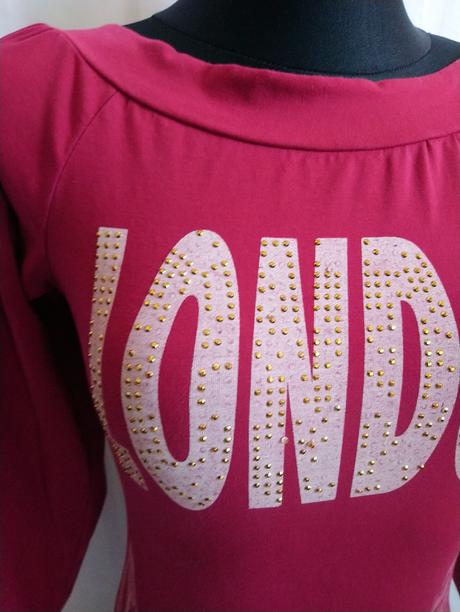 Dámsky bordový elastický top s motívom, italy, s