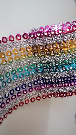 Kamienková stuha multicolor - cena za 10 cm, 
