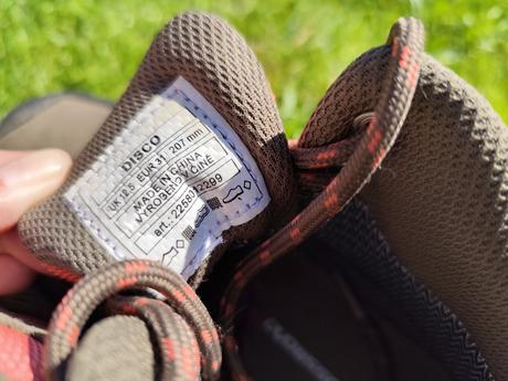 Turistické topánky, 31