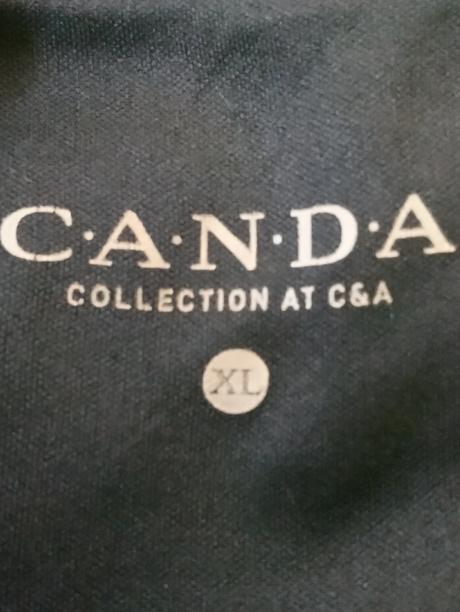 Dámsky čierny elastický top, canda, c&a,xxl