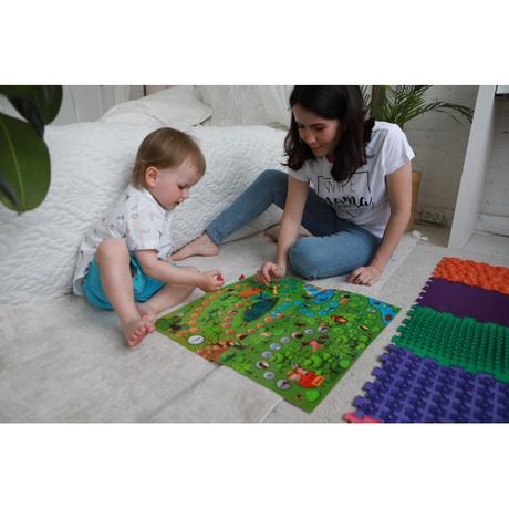 Ortek masážna ortopedická podložka puzzle "mix" 8,