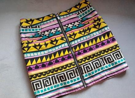 Štýlová suknička - xxs/xs, h&m,34