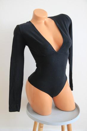 Čierny body top, xs/s, xs