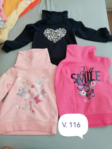 Dievčenské mikinky v. 110-116, 116