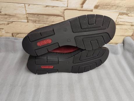 Rieker 38 - dámske kožené bordové topánky, rieker,38