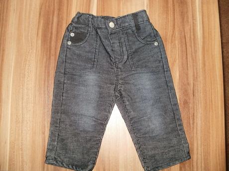 Menčestrové nohavice, mothercare,74