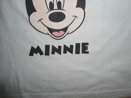 Biele dievcenske tricko minnie, 128