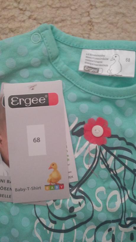 Tričko a šortky, ergee,68