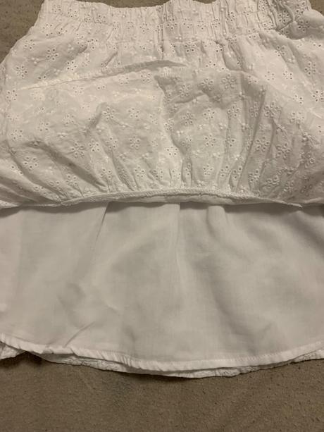 Biela sukna, fishbone,s