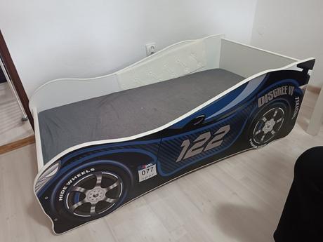 Detská posteľ auto, šírka (cm): 75,dĺžka (cm): 150