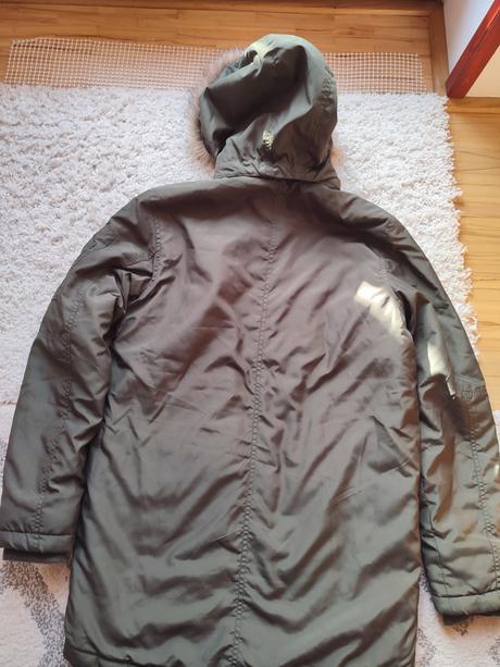 Bunda s kožušinou, h&m,164