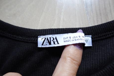 Vrúbkované topy zara, zara,s