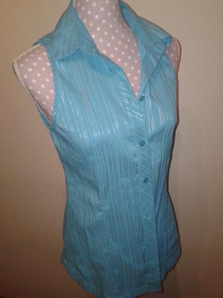 Tyrkysová blúzka mango 38, mango,38