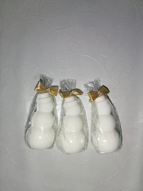 Šumivé bomby do kúpeľa - biely snehuliak mix,
