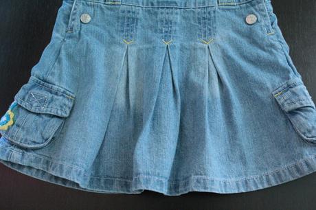 Nové riflové šatky + tričko, knot so bad, belgicko, 80