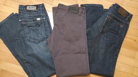 .. šedé nohavice sf, denim,28