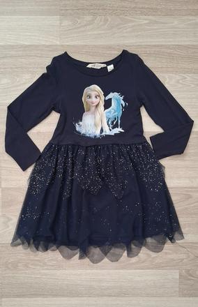 Šaty frozen, ľadové kráľovstvo pre dievčatko, h&m,122