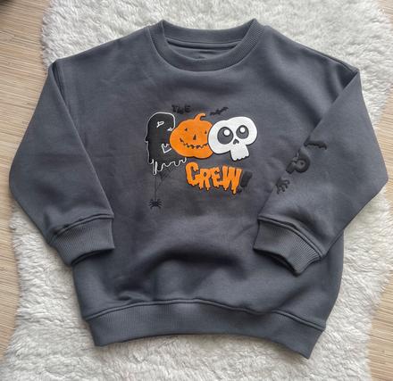 Tmavoseda mikina haloween f&f, f&f,116